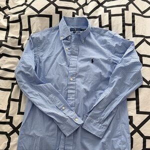 Polo by Ralph Lauren Light Blue Gingham Men's Shirt